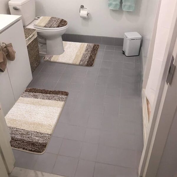 ⁦🚿 طقم دعاسات حمام ثقيل – 3 قطع⁩ - الصورة ⁦3⁩